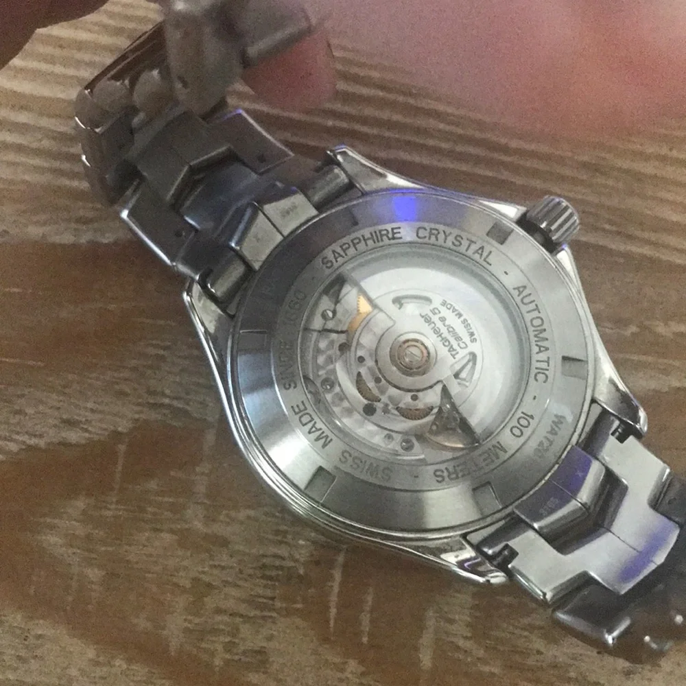 TAG Heuer Link Calibre 5 Stainless Steel Watch - Silver with sapphire Dial